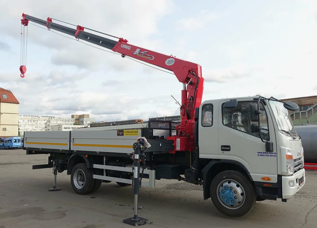 Бортовой автомобиль JAC N90 с КМУ Инман ИТ-200